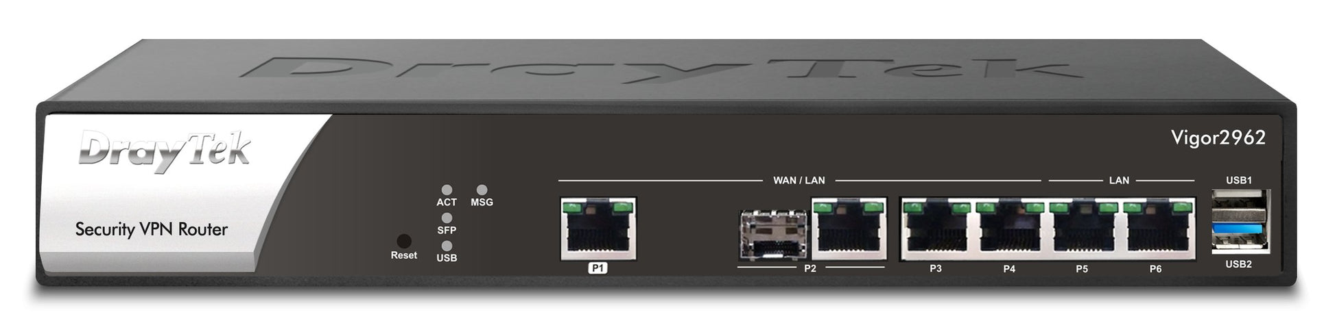 DrayTek Vigor 2962 Dual-WAN Load Balancing Firewall VPN router Front View