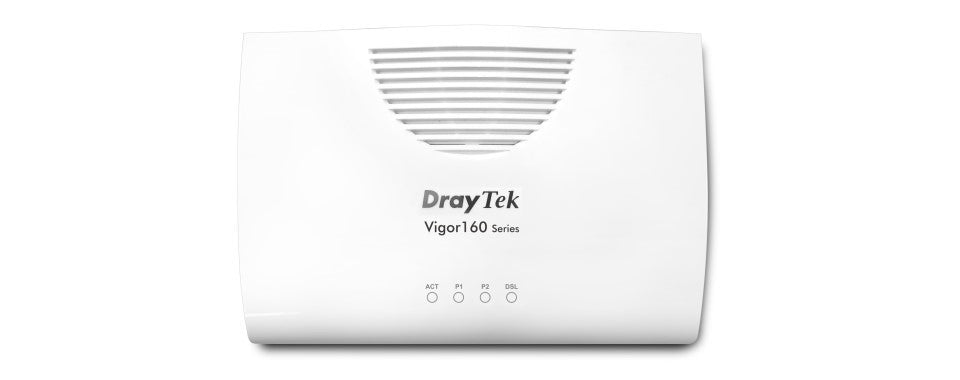 DrayTek Vigor 166 G.fast/VDSL2 Modem Top Down View