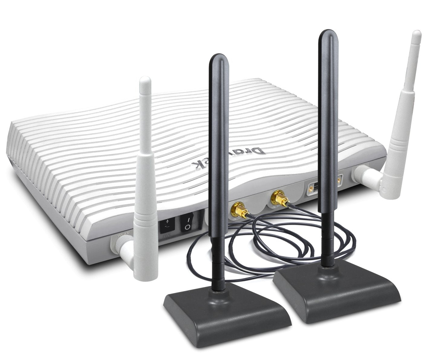 DrayTek 2865LAC Multi-WAN Firewall VPN Router AC1300 4G/LTE Modem Rear View