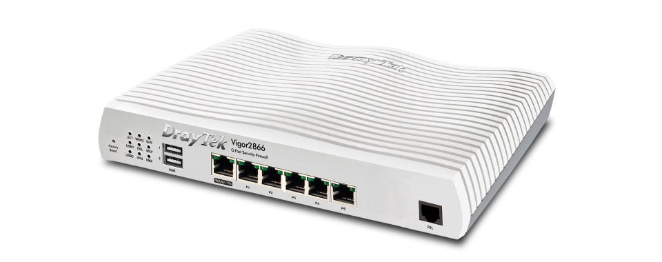 DrayTek 2866 G.Fast VDSL and Ethernet Multi-WAN Firewall VPN Router(Wired Only) Right View