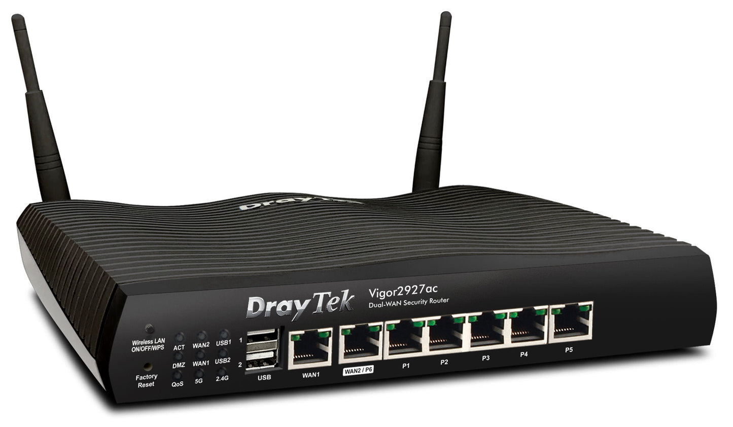 Draytek 2927ac Dual-WAN Security Router Right Side View