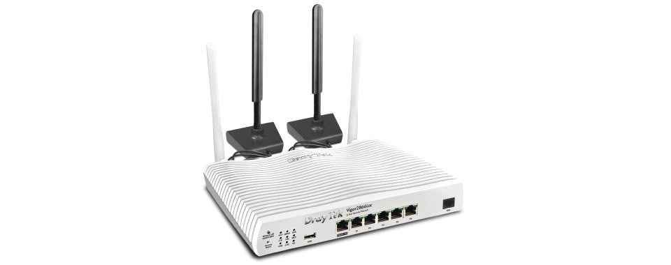 DrayTek Vigor 2866LAC Wi-Fi 6 VDSL VoIP WLAN Firewall Router Front View