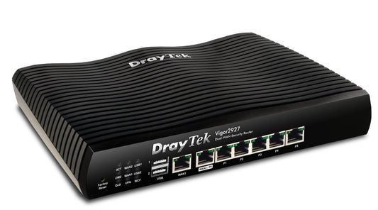 Draytek 2927 Dual-WAN Security Router Left View