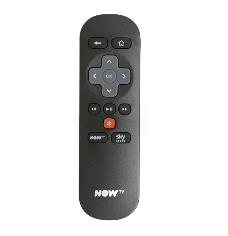 NOWTV NOW TV Box Remote Red Button Front View